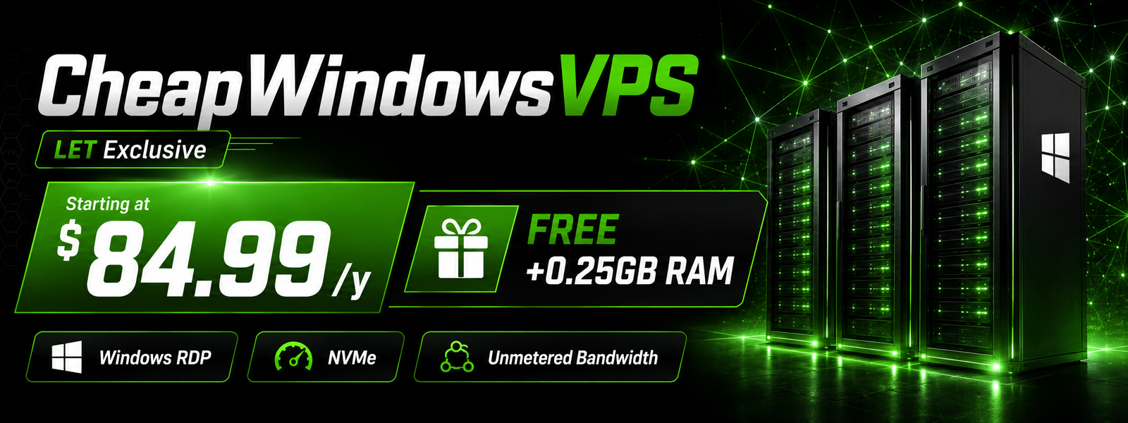图片[1]-CheapWindowsVPS – 优惠起价 84.99 美元/年 + LET 独家优惠-百变无痕