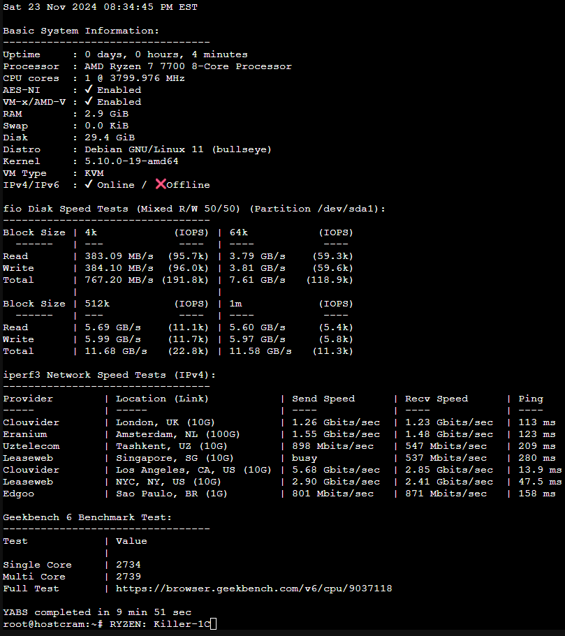 图片[7]-HostCram LLC – 位于美国盐湖城的 10 Gbps Ryzen 7000 VPS 补货/自有硬件和网络-百变无痕